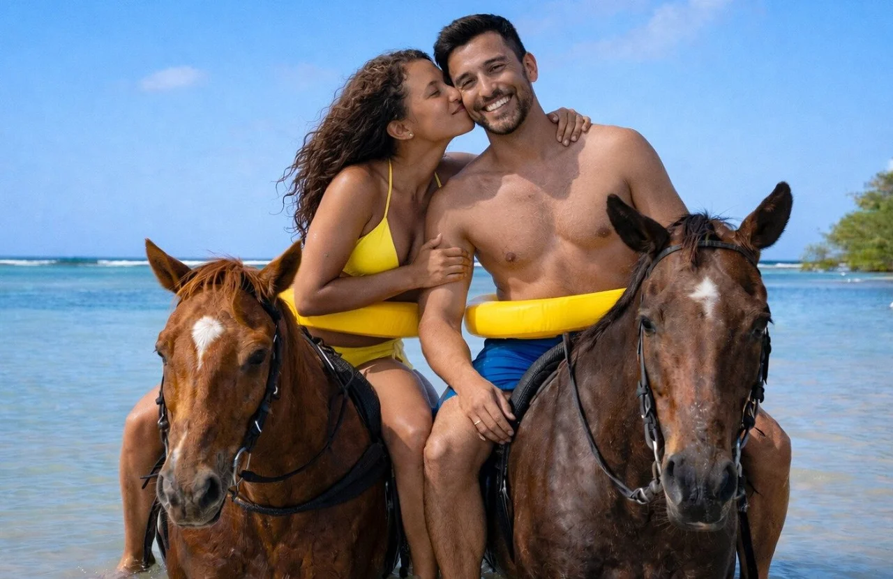 Bamboo Rafting and Horseback Ride & Swim